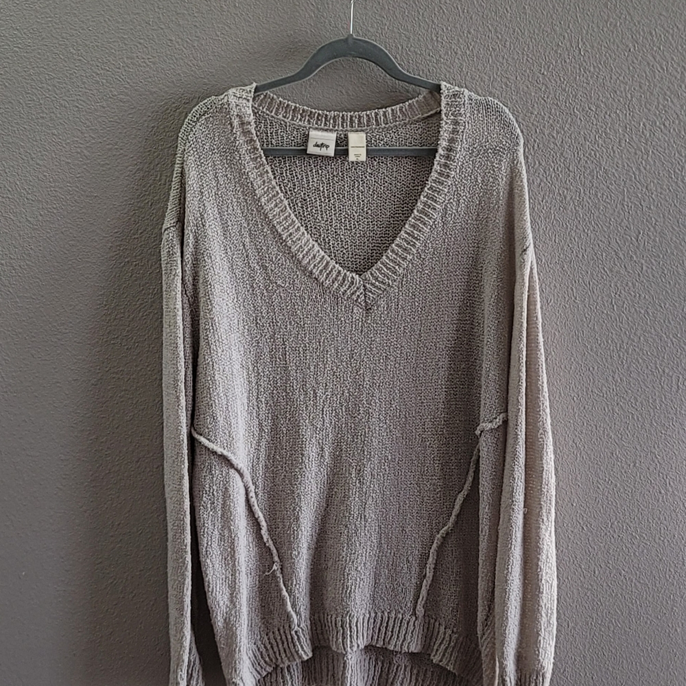 Over sized mesh sweater
